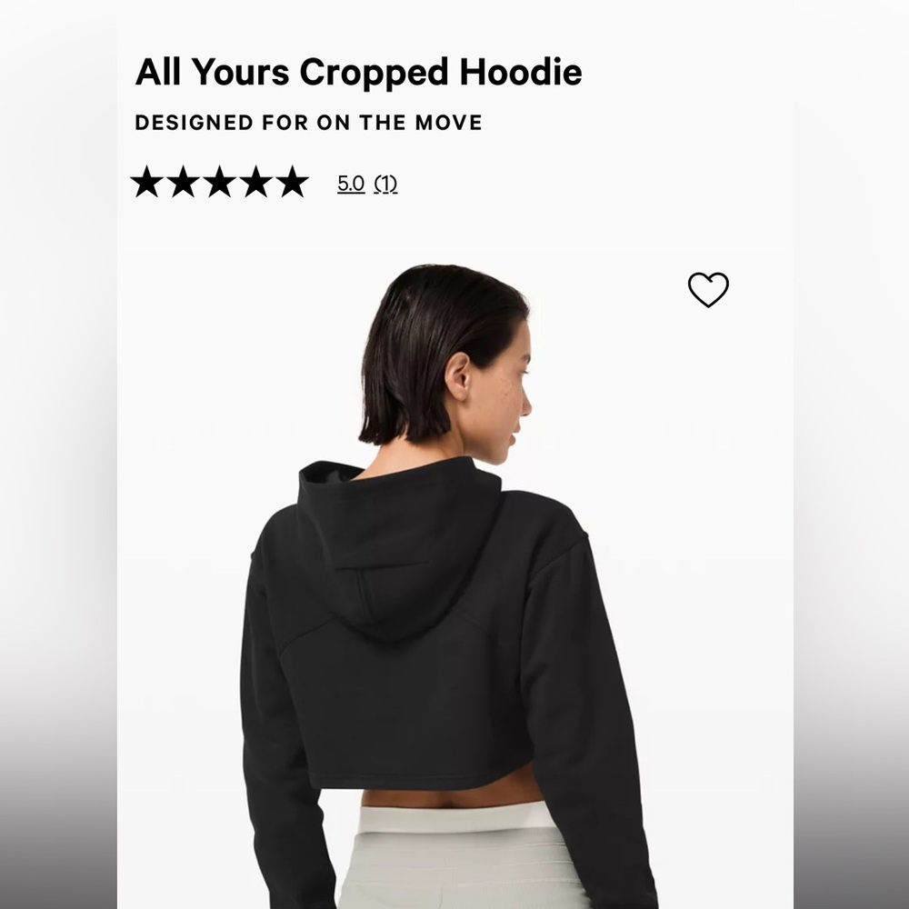 Lululemon CROPPED HOODIE